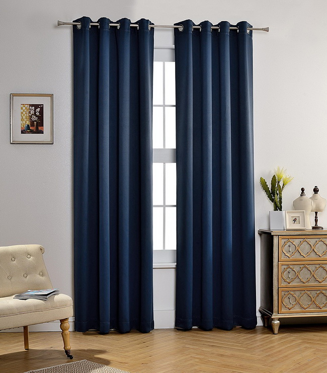 Mẫu màn cửa sổ đẹp - Rèm cửa một màu cao cấp Châu Âu - Rèm vải gấm